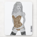 Angelica (in Brown) Mouse Mat Mousepads