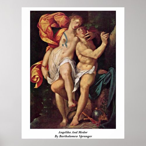 Angelika And Medor By Bartholomew Spranger Posters