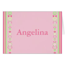 Angelina Modern Circles Name Card - 369