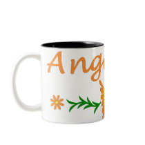 Angelina (Orange Butterfly) Mugs
