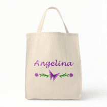 Angelina (Purple Butterfly) Canvas Bag