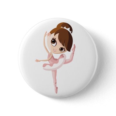 Angelina the Ballerina Buttons by ButtermilkBiscuits