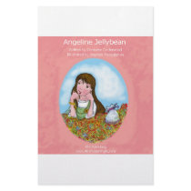 Angeline Jellybean  back Custom Stationery