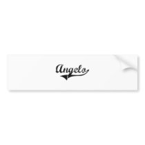 Angelo Classic Style Name Bumper Stickers