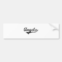 Angelo Classic Style Name Bumper Stickers
