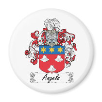 Angelo Family Crest Fridge Magnets