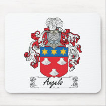 Angelo Family Crest Mouse Pads