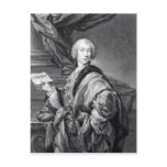 Angelo Maria Monticelli, engraved by John Faber Post Card