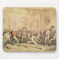 Angelo's Fencing Room, pub. 1787 Mouse Pad