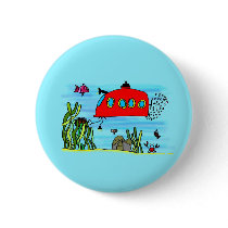 Angelos underwater treasure search pinback buttons
