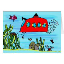 Angelos underwater treasure search greeting card