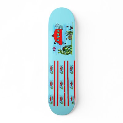 Angelos underwater treasure search custom skateboard by TinaDeFortunata