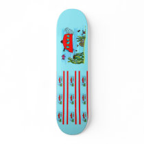 Angelos underwater treasure search custom skateboard