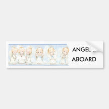 ANGEL'S ABOARD BUMPER STICKERS