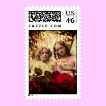 angels above stamps