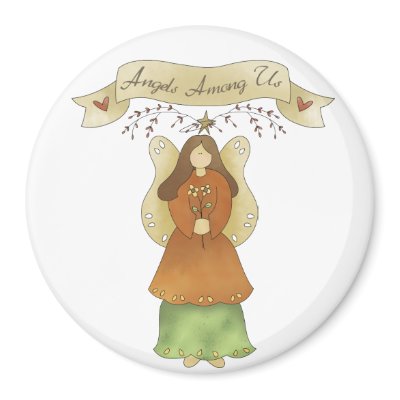 Angels Among Us by SRF Fridge Magnets by sharonrhea