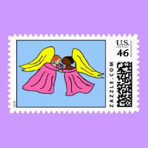 Angels Among Us - Holiday postage stamps