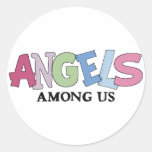 Angels Among Us Round Sticker