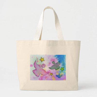 Angels and Stars Tote Bags