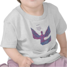 Angels art Pastel Colors bible verse Psalm 91:11 T-shirt