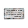 Angels blowing trumpets copper aged relief personalized address labels