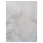 Angels blowing trumpets copper aged relief letterhead