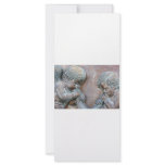Angels blowing trumpets copper aged relief customized rack card