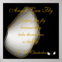 Angels Can Fly By C, K. Chesterton - Customize Poster