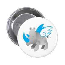 Angels come in all sizes RHINO Pins