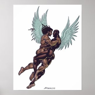 Angels Embrace Poster-Print! print