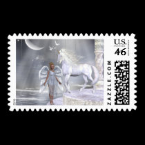 Angels Fae Unicorns postage by mickeyelvis128 Angels Fae Unicorns postage