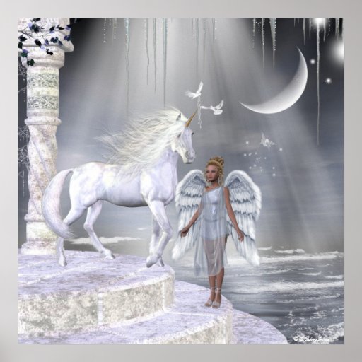 Angels Fae Unicorns Print