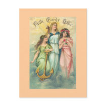 Angels~Faith, Hope & Charity Postcard