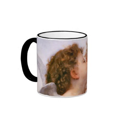 Angels First Kiss, Bouguereau Coffee Mug by _angels