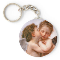 Angels First Kiss, Bouguereau Keychain