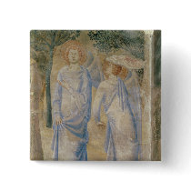 Angels from the Chapel of St. Jean, 1347 Pinback Buttons
