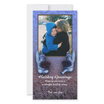 "Angels Holiday Greetings" Photo Card photo cards
