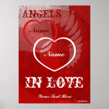 Angels Illuminated By Love Poster - Customize