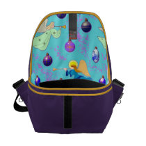 Angels in Blue – Ornaments & Trumpets messenger bags