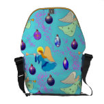 Angels in Blue – Ornaments & Trumpets Commuter Bag