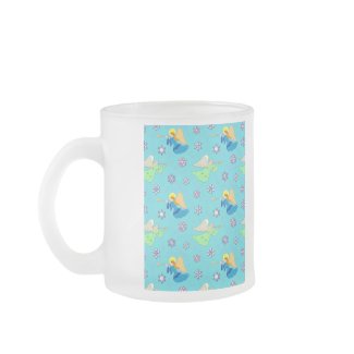 Angels in Blue – Snowflakes & Trumpets mug