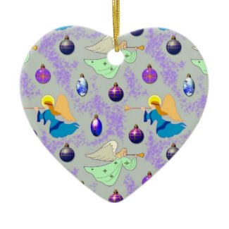 Angels in Silver – Ornaments & Trumpets ornament
