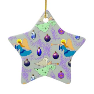 Angels in Silver – Ornaments & Trumpets ornament