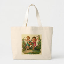 Angels in The Garden Canvas Bag