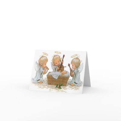 Angels in the Manger Card by elizdesigns