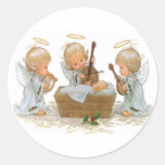 Angels in the Manger Sticker