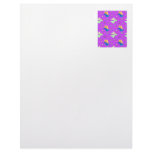 Angels in Violet - Snowflakes & Trumpets Personalized Letterhead