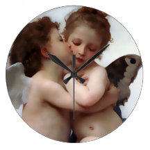 Angels Kiss Wall Clock