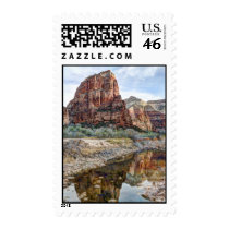 Angel's Landing Reflection - Zion National Park Stamps
