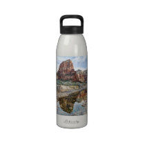 Angel's Landing Reflection - Zion National Park water bottles